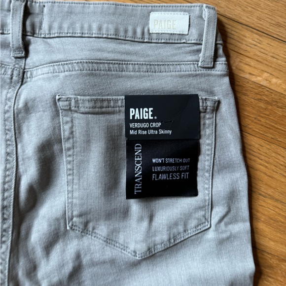PAIGE Verdugo Crop Mid Riss Ultra Skinny NWT - Picture 2 of 11